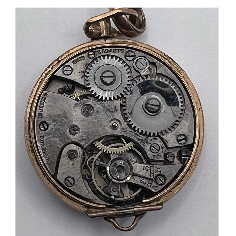 Star Watch Case Co Pocket Watch 14K Gold Filled 10.5 Ligne Gold Fair Parts Only